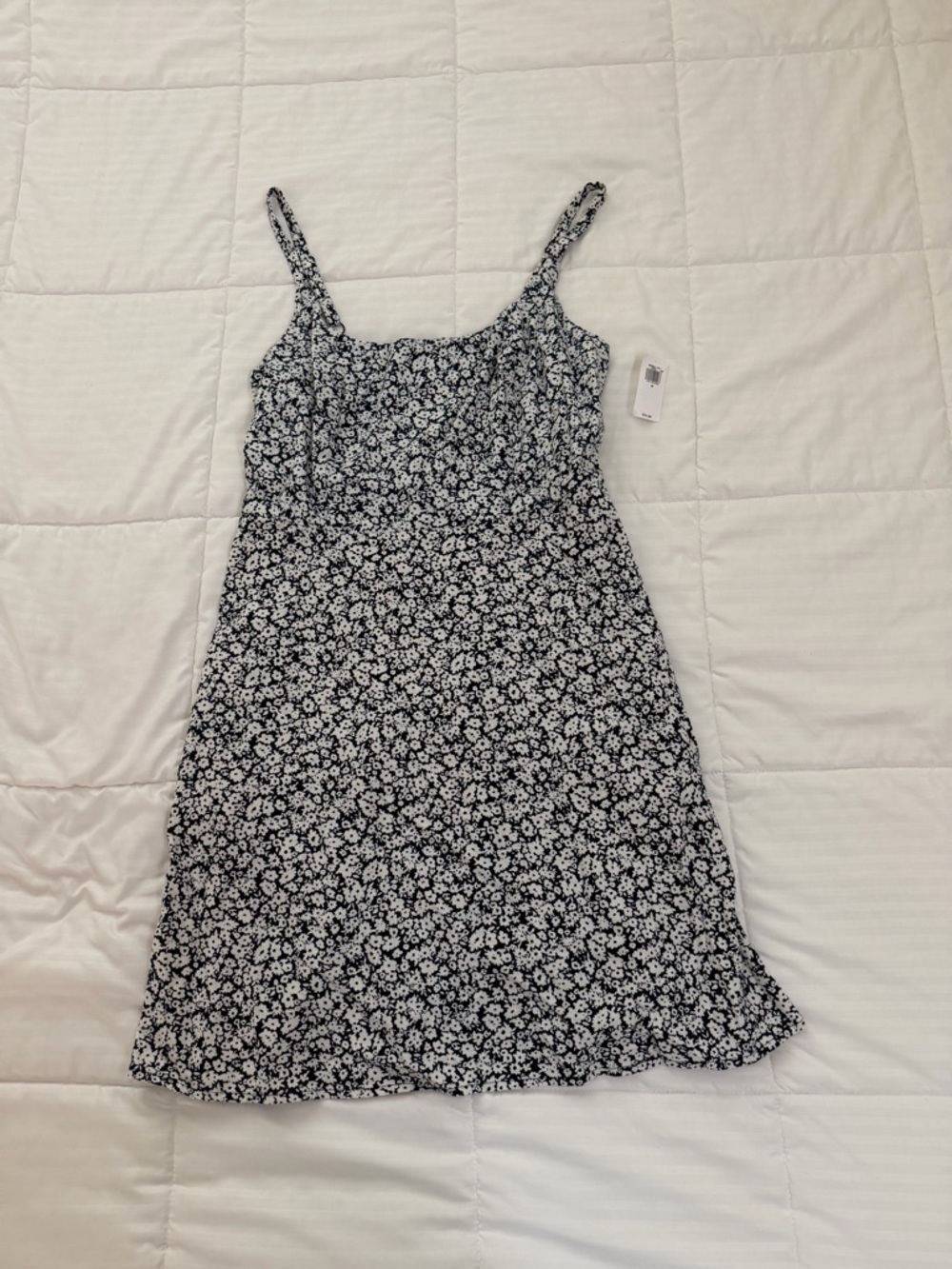 Old Navy Black and White Floral Mini Dress